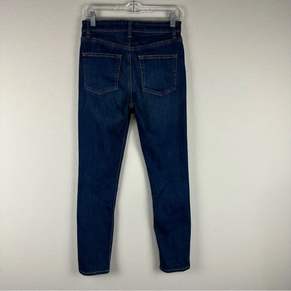 Reformation Neris Medium Wash Harper High Rise Skinny Jeans Size 28